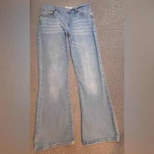 Levi Strauss & Co Denim Jeans Light Wash 726 Flare Girls Size 16